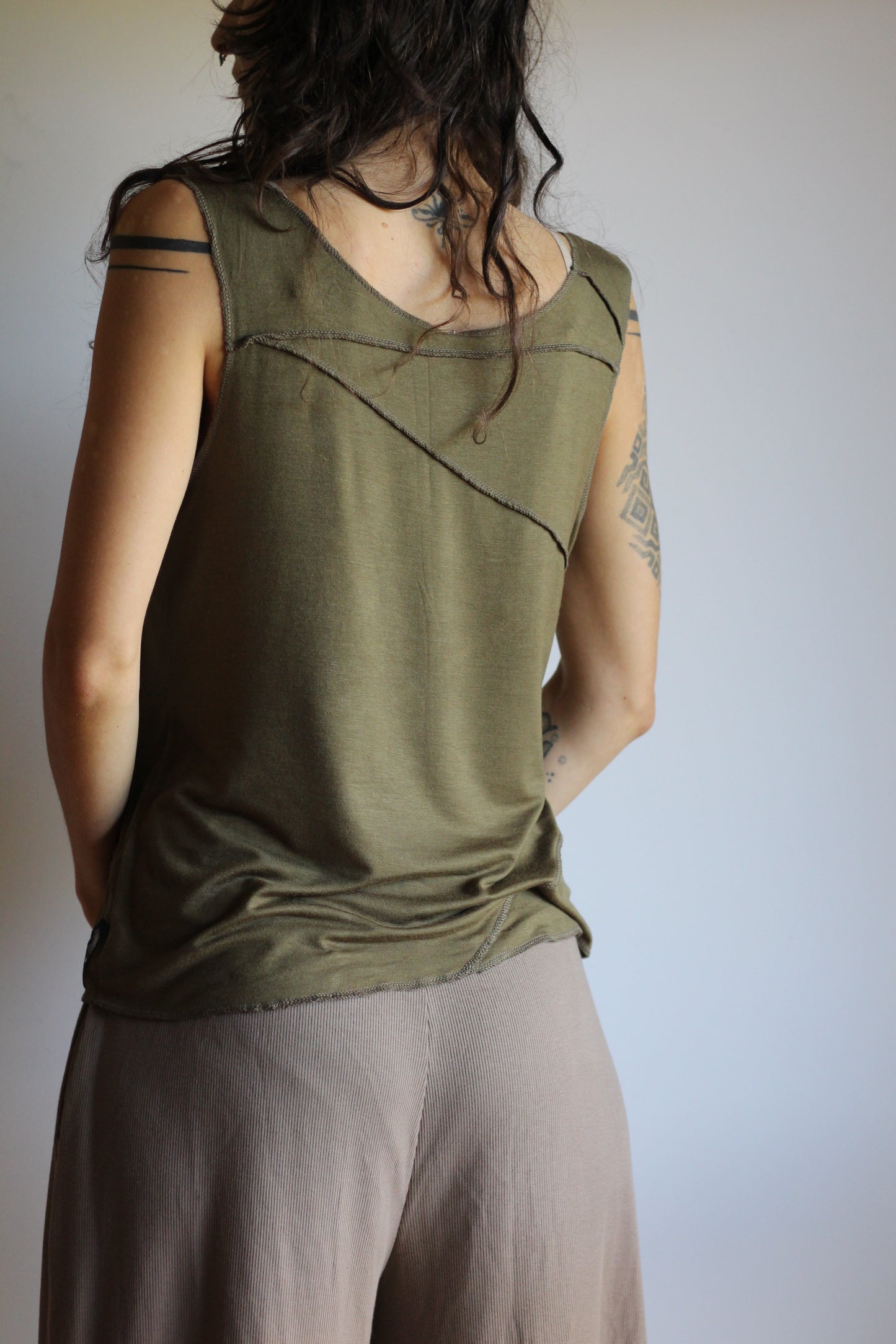 Linen Top | Green | M