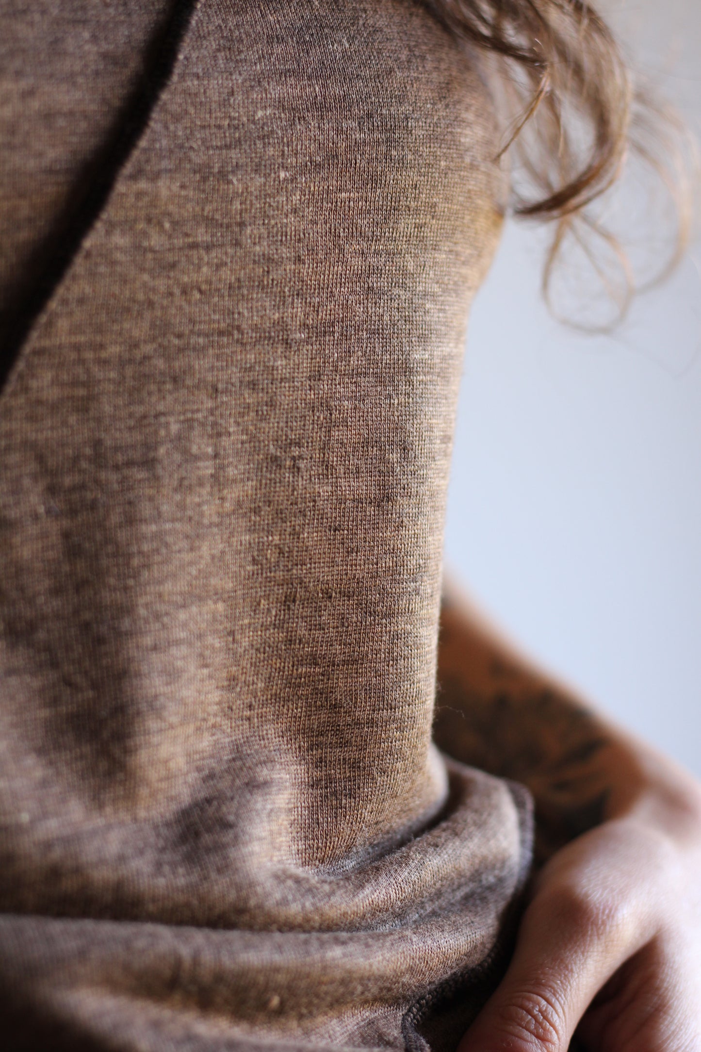 Linen Top | Brown | S