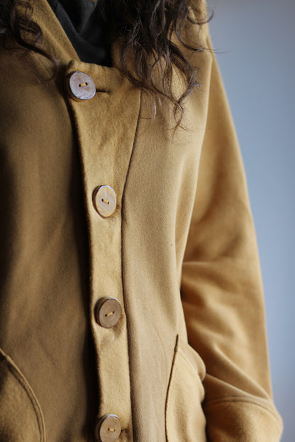 Fleece coat | Yellow | S-M