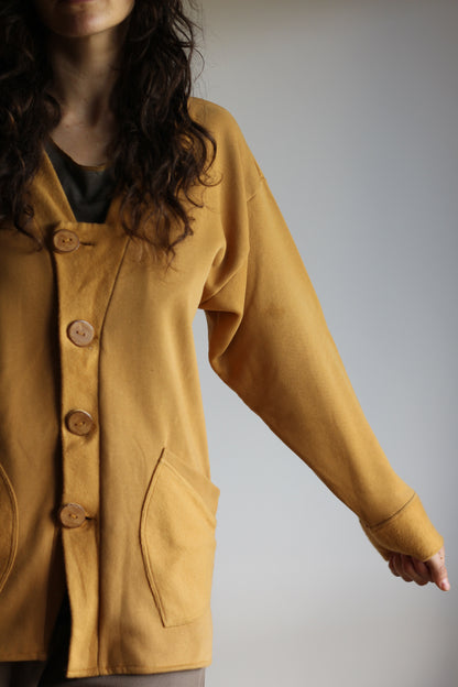 Fleece coat | Yellow | S-M