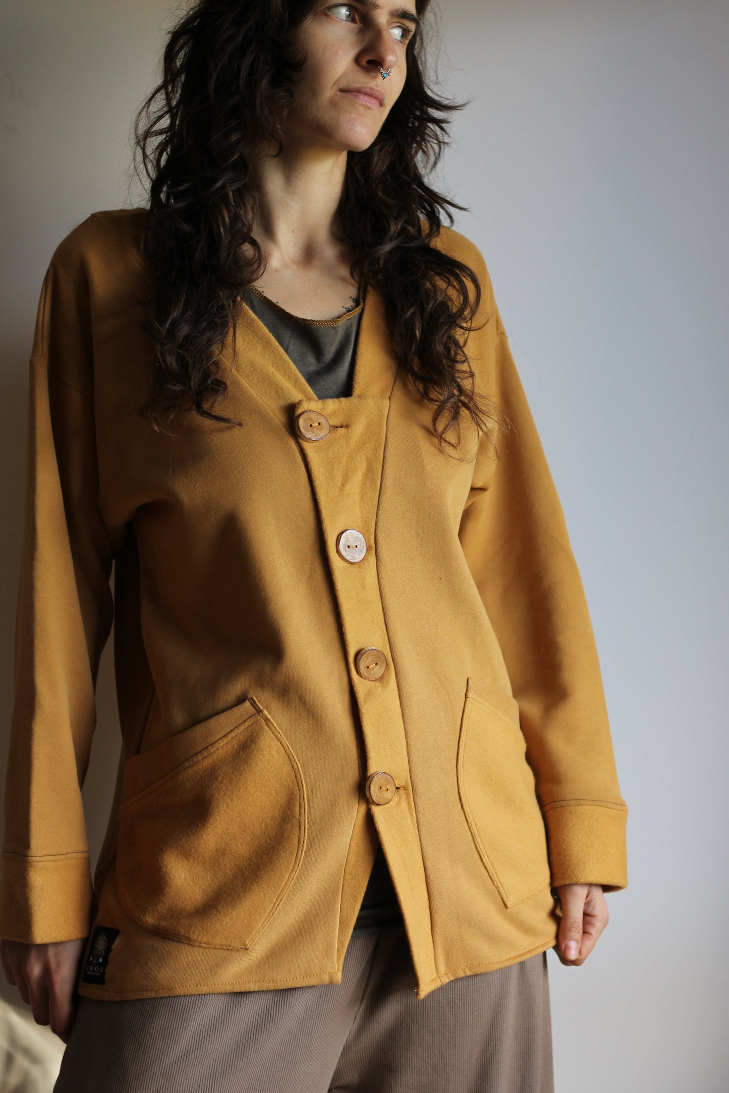 Fleece coat | Yellow | S-M