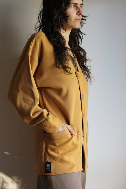 Fleece coat | Yellow | S-M
