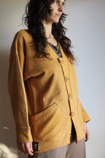 Fleece coat | Yellow | S-M