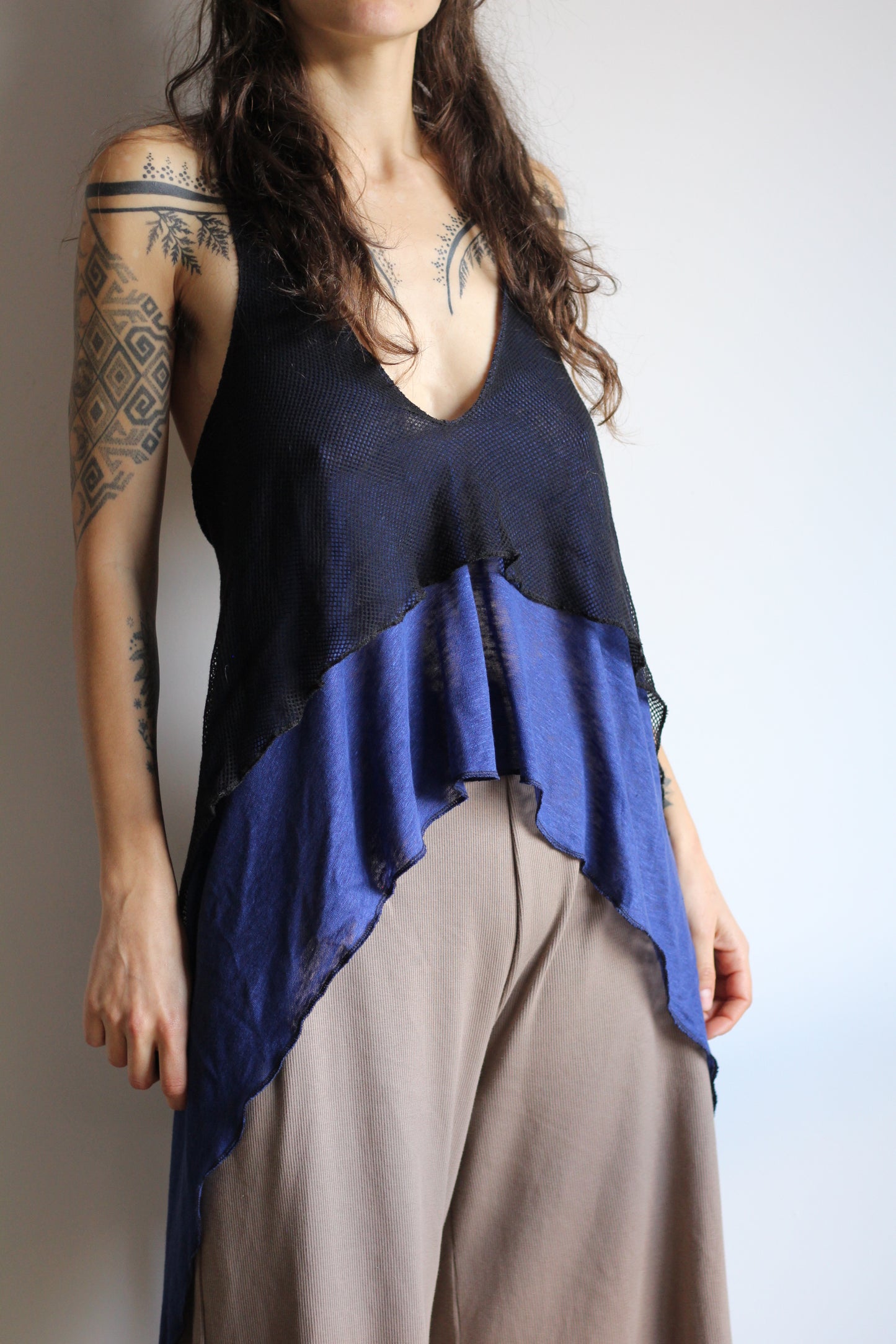 Flow top | Blue & Black | S - M