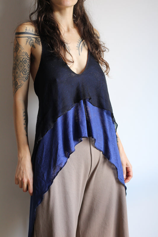Flow top | Blue & Black | S - M