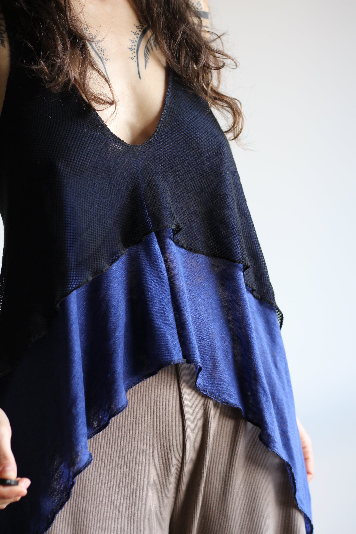 Flow top | Blue & Black | S - M
