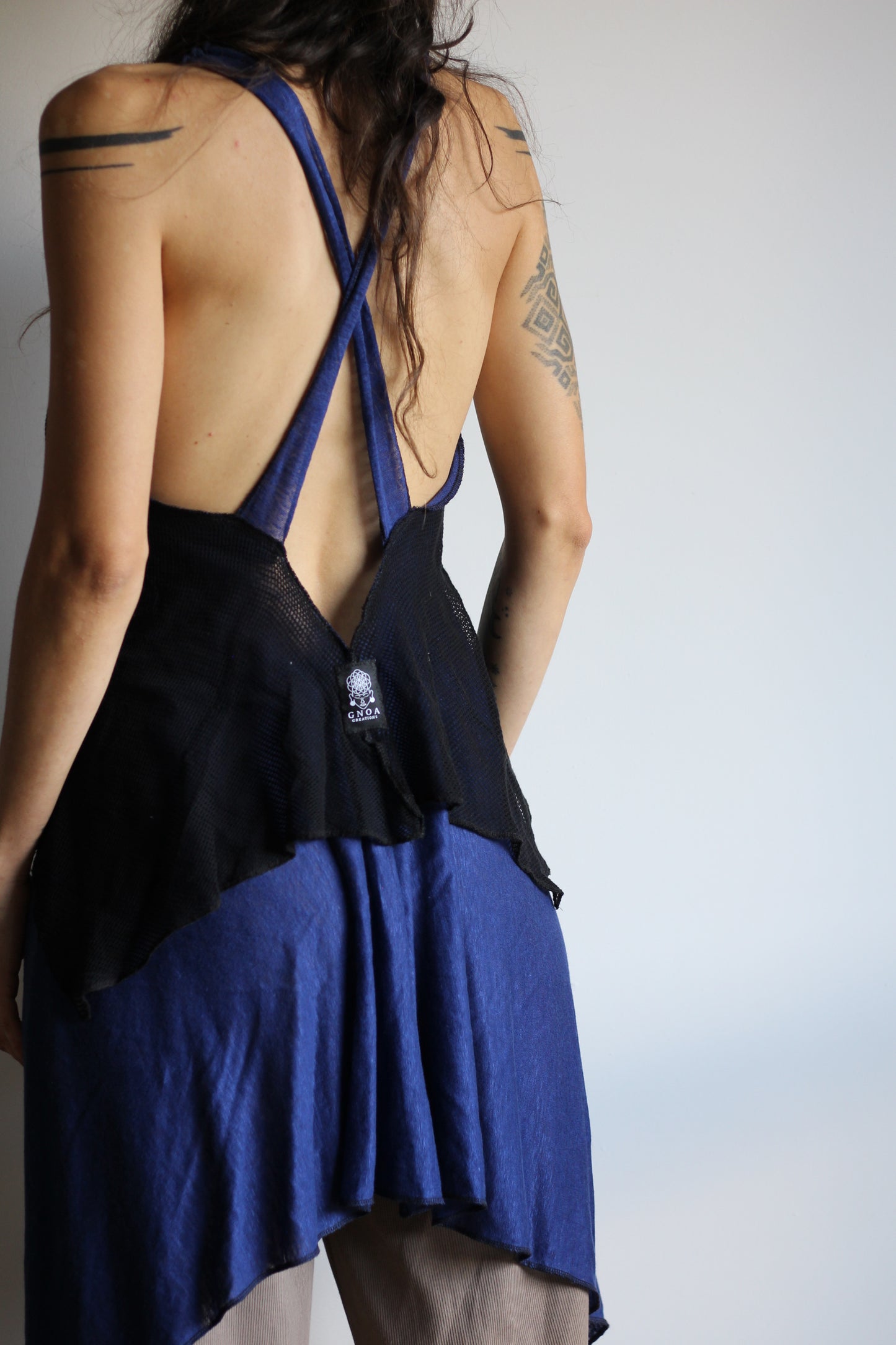 Flow top | Blue & Black | S - M