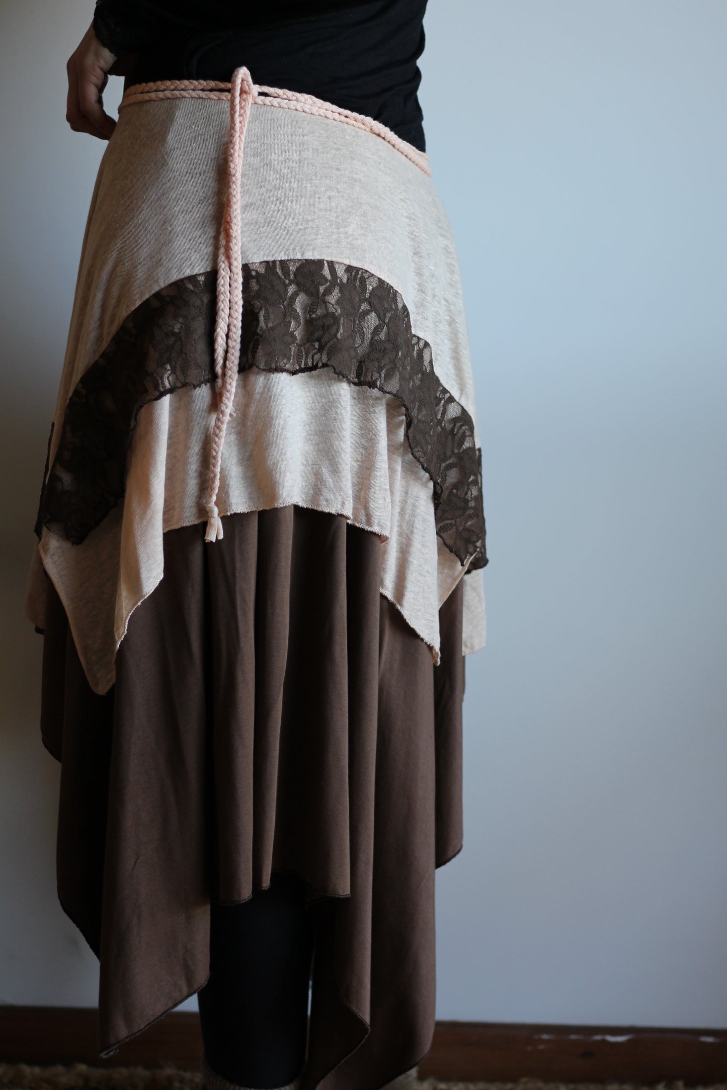 Wrap Skirt | Brown & Pink | XS - M