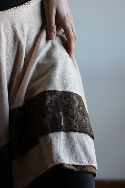 Wrap Skirt | Brown & Pink | XS - M