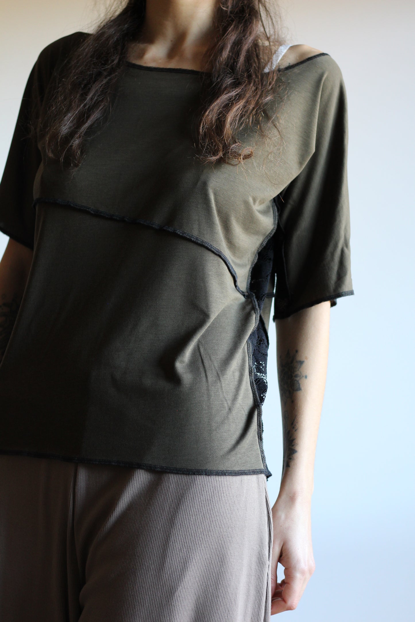 Blouse | Khaki & Black | S - M