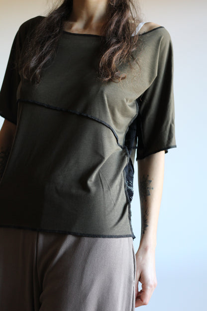 Blouse | Khaki & Black | S - M