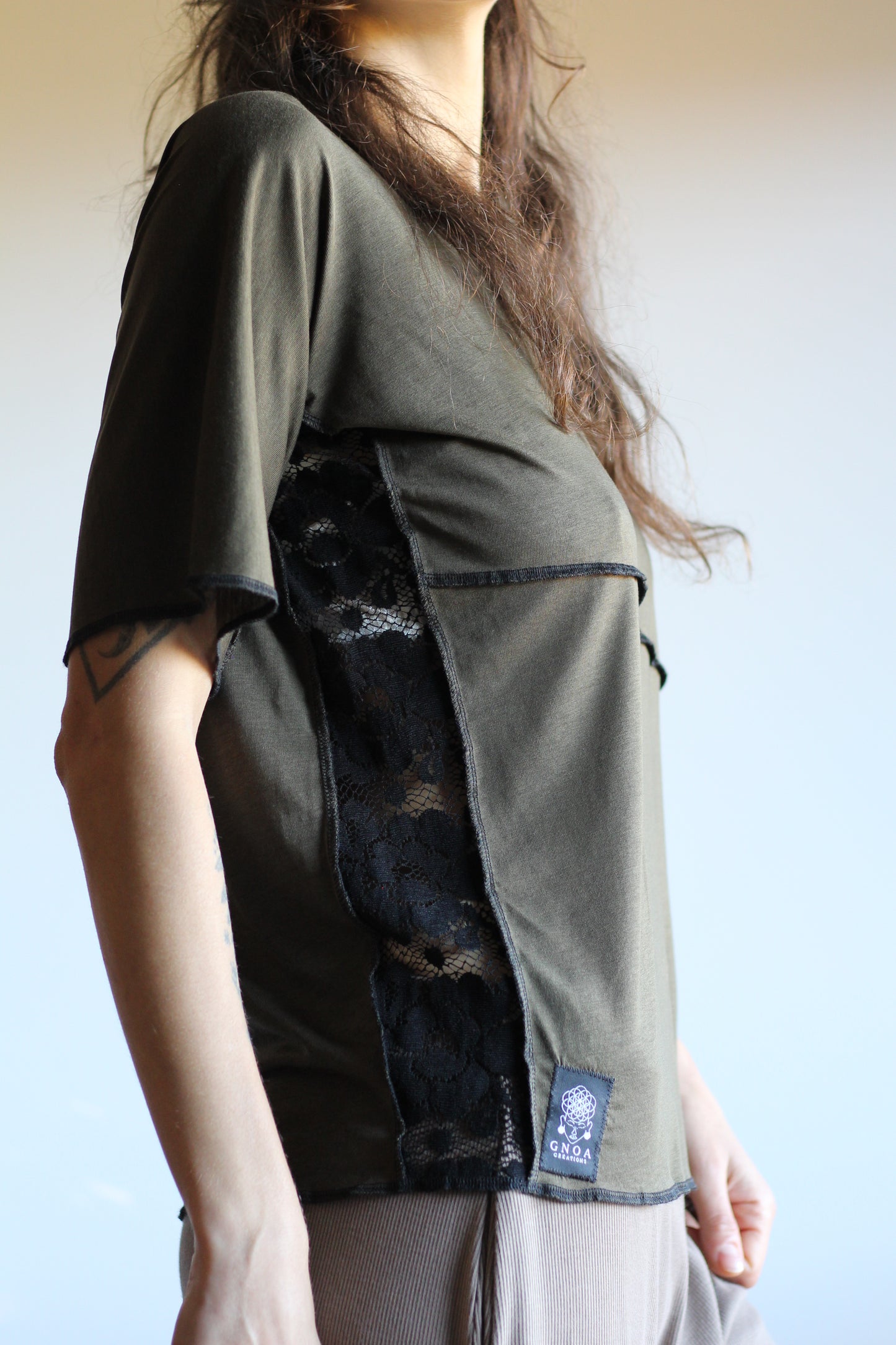 Blouse | Khaki & Black | S - M