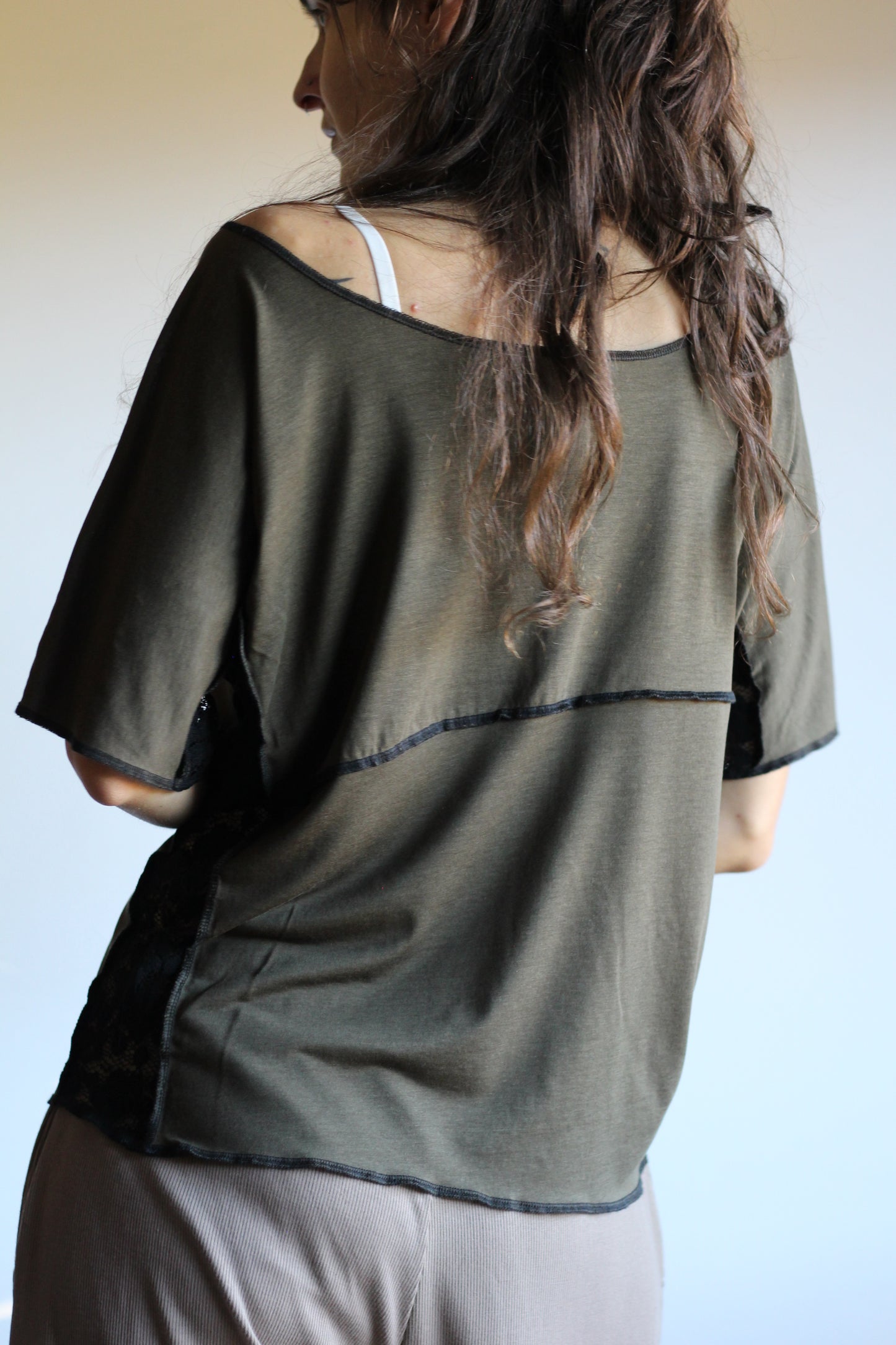 Blouse | Khaki & Black | S - M