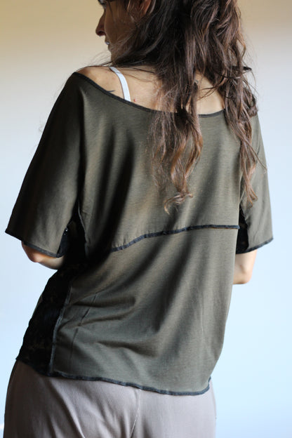 Blouse | Khaki & Black | S - M
