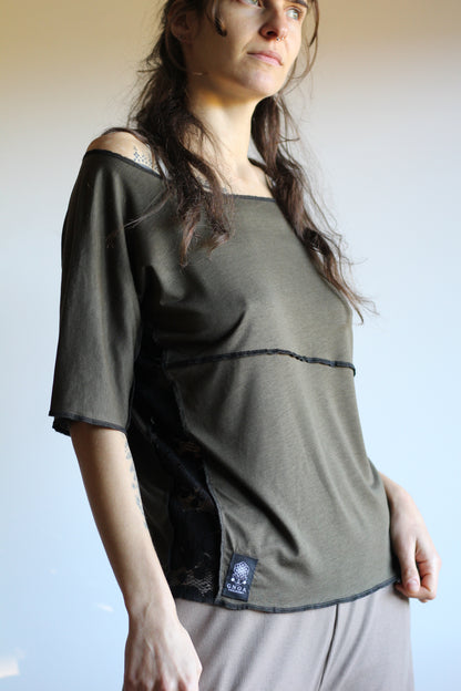 Blouse | Khaki & Black | S - M