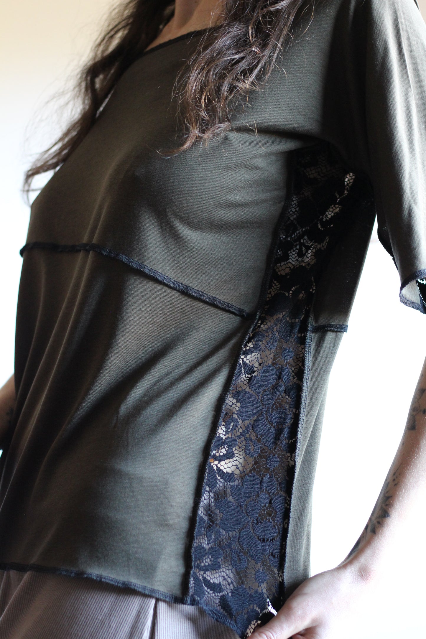 Blouse | Khaki & Black | S - M