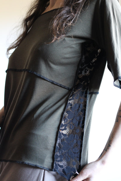Blouse | Khaki & Black | S - M