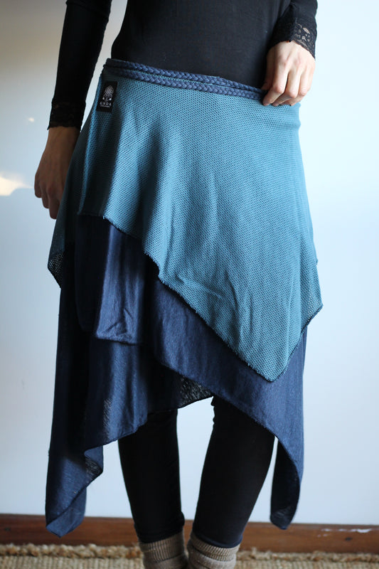 Wrap Skirt | Blue | XS - M