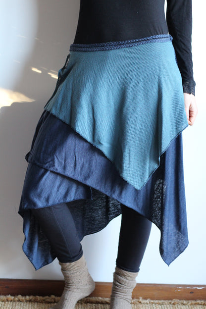 Wrap Skirt | Blue | XS - M