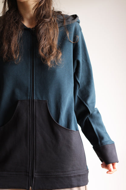 Cozy Jacket | Teal & Black | XS - M