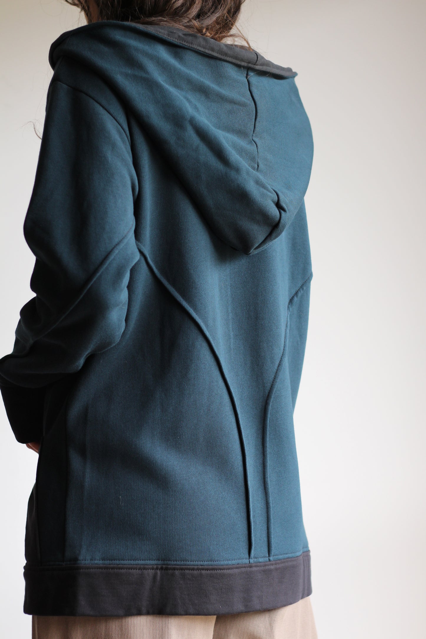 Cozy Jacket | Teal & Black | XS - M