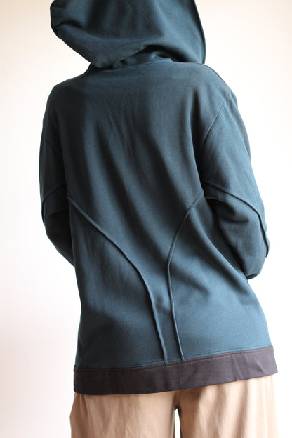 Cozy Jacket | Teal & Black | XS - M