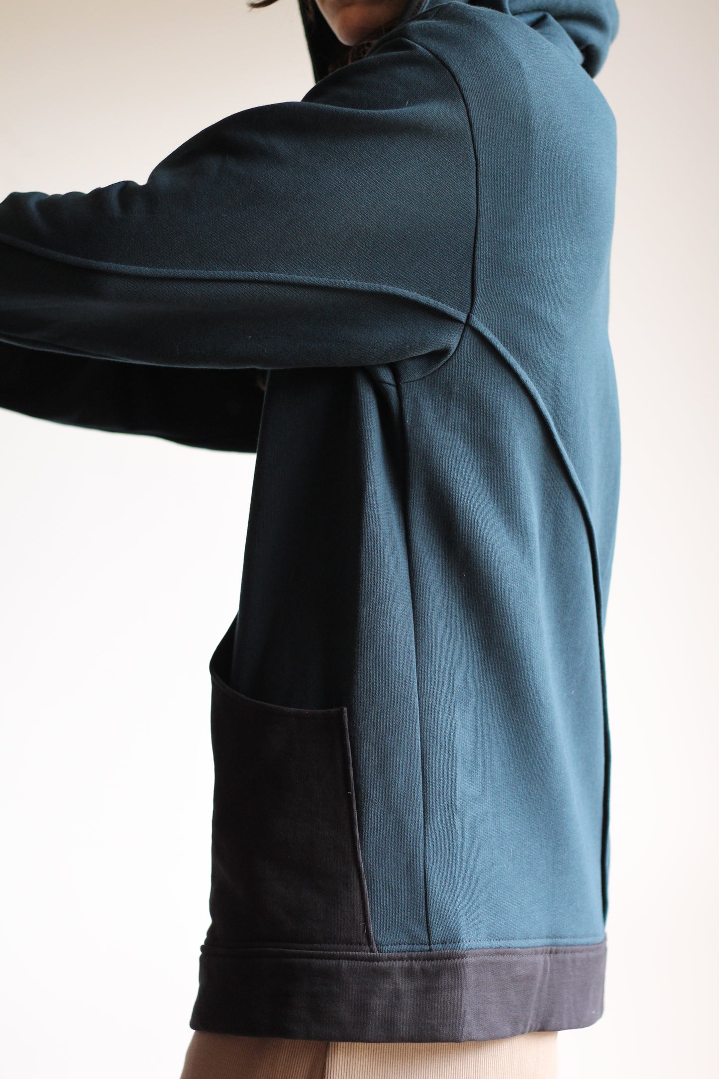 Cozy Jacket | Teal & Black | XS - M