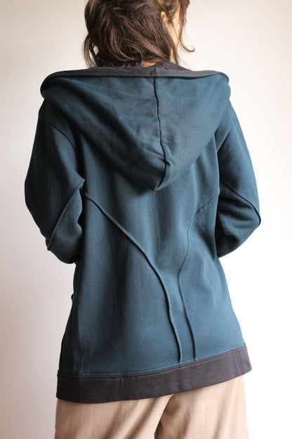Cozy Jacket | Teal & Black | XS - M