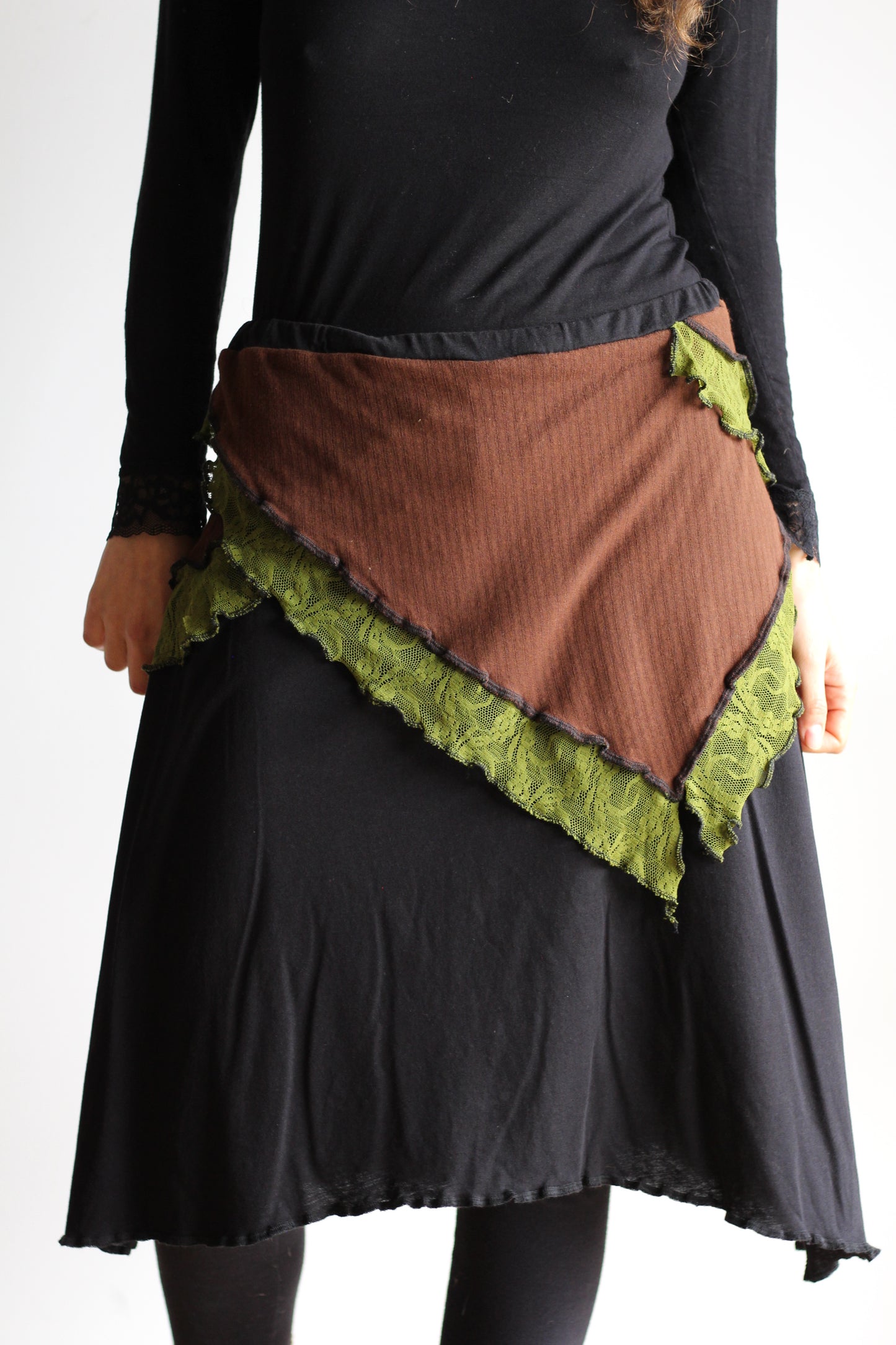 Fairy skirt | Black, Brown & Green | XS - S