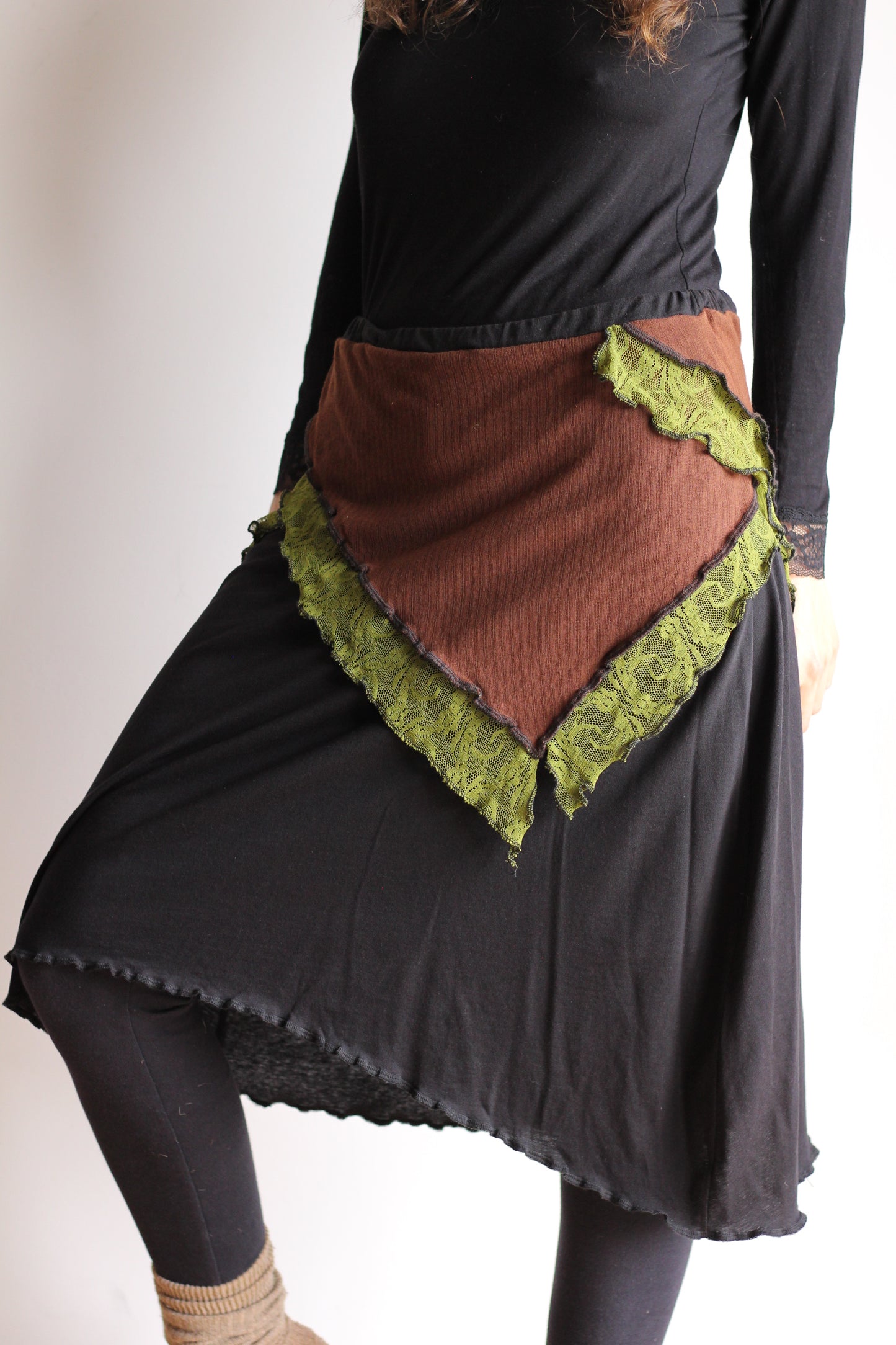 Fairy skirt | Black, Brown & Green | XS - S