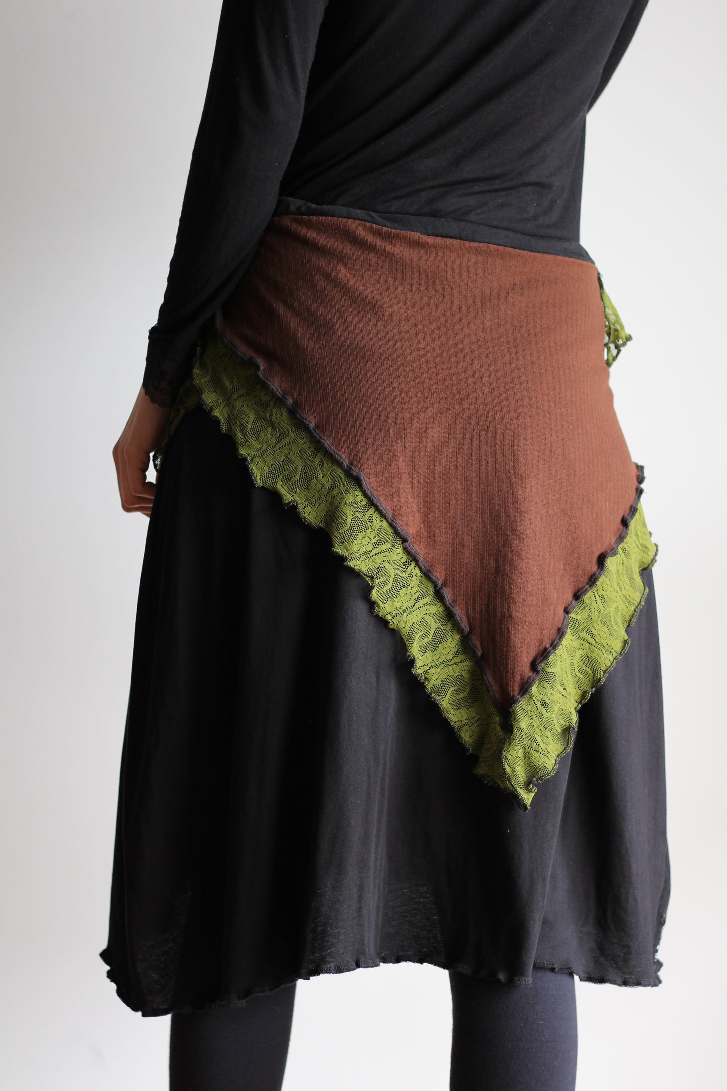 Fairy skirt | Black, Brown & Green | XS - S