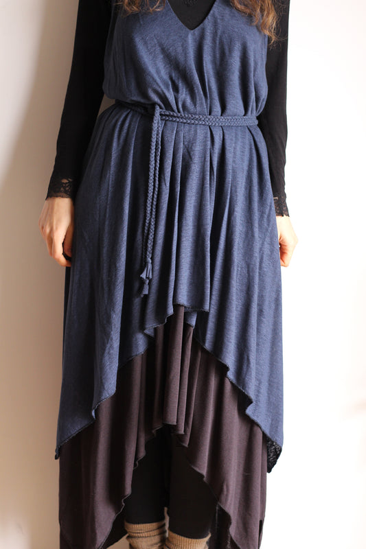 Freyja dress | Blue & Black | One size