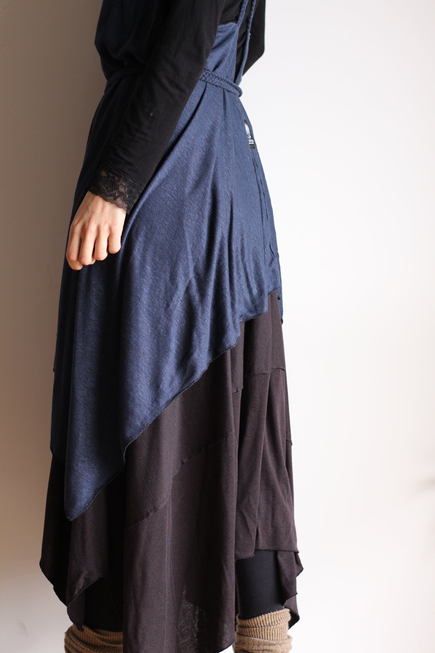 Freyja dress | Blue & Black | One size