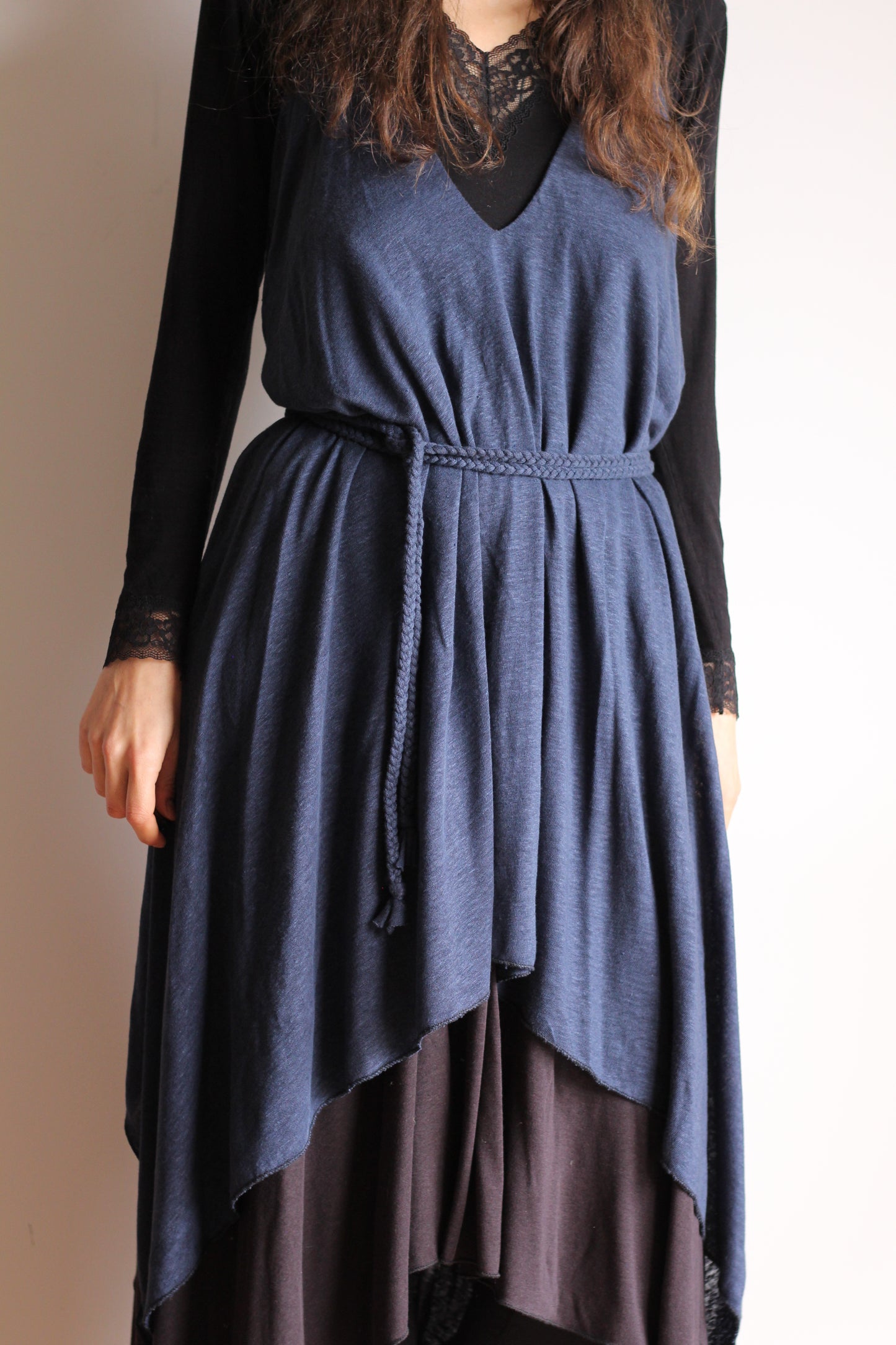 Freyja dress | Blue & Black | One size
