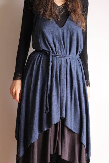 Freyja dress | Blue & Black | One size