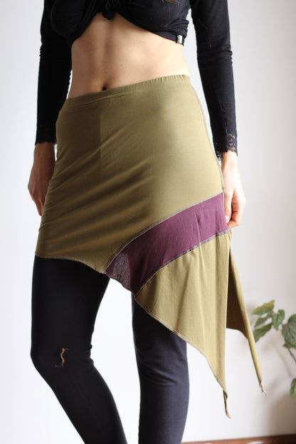 Festival Skirt | Green & Purple | S