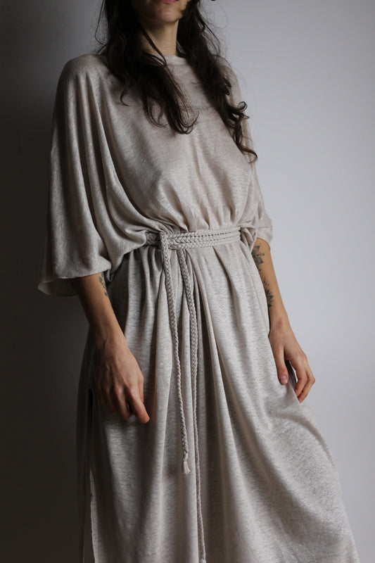 Long Kaftan Dress | White | One size