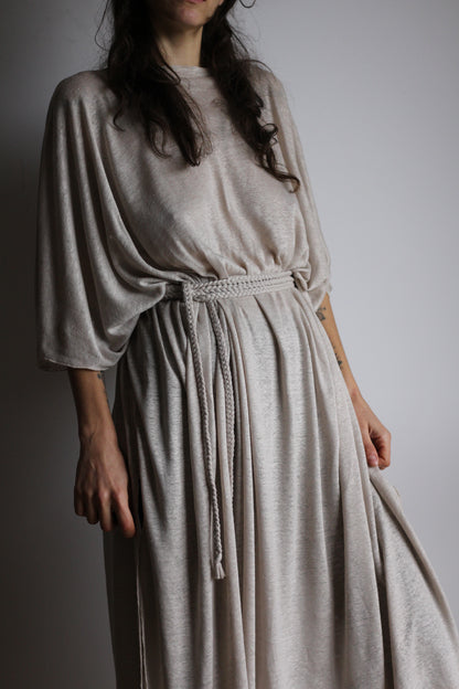 Long Kaftan Dress | White | One size