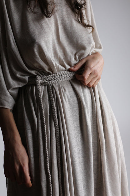 Long Kaftan Dress | White | One size