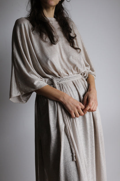 Long Kaftan Dress | White | One size