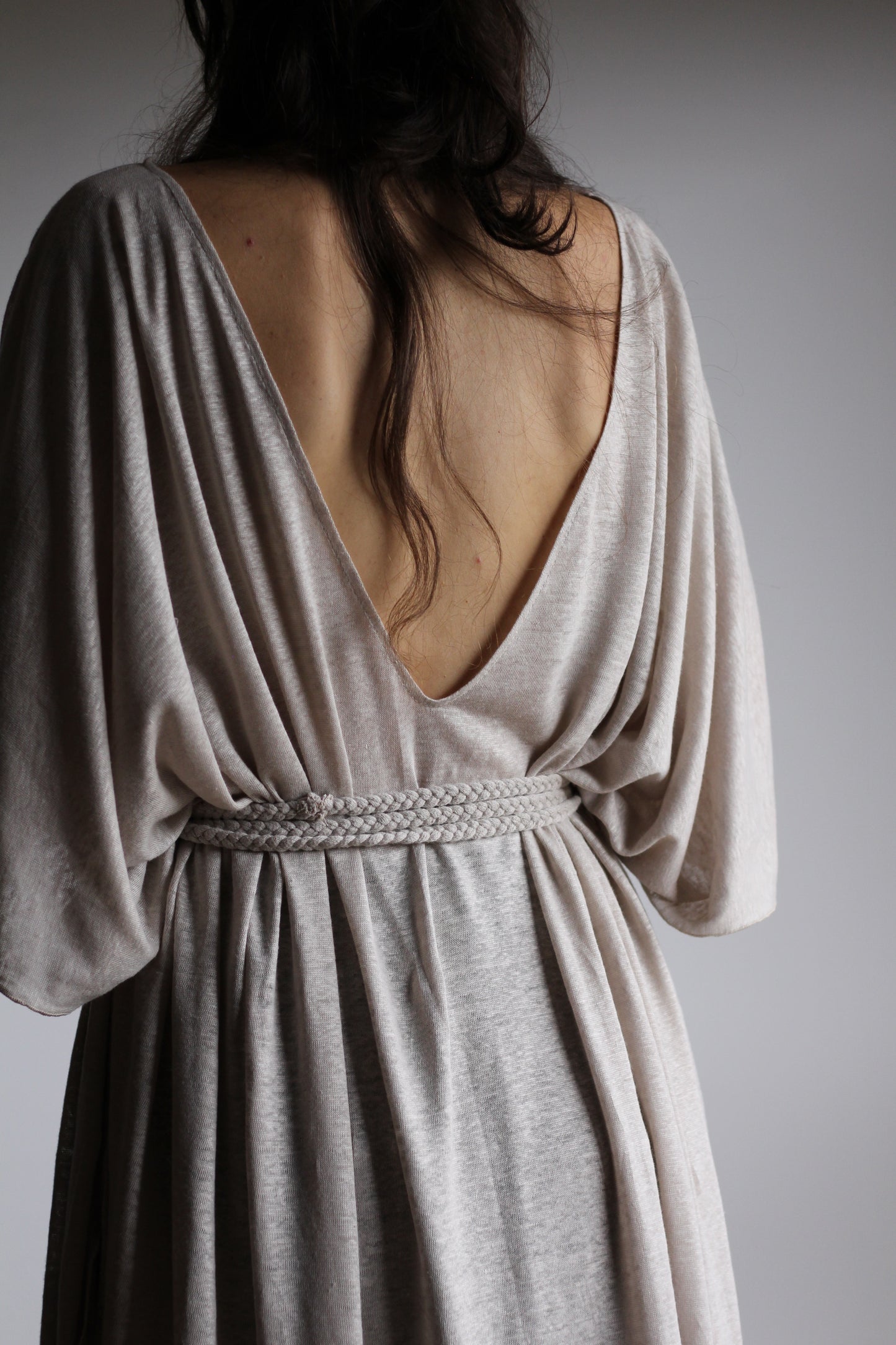 Long Kaftan Dress | White | One size