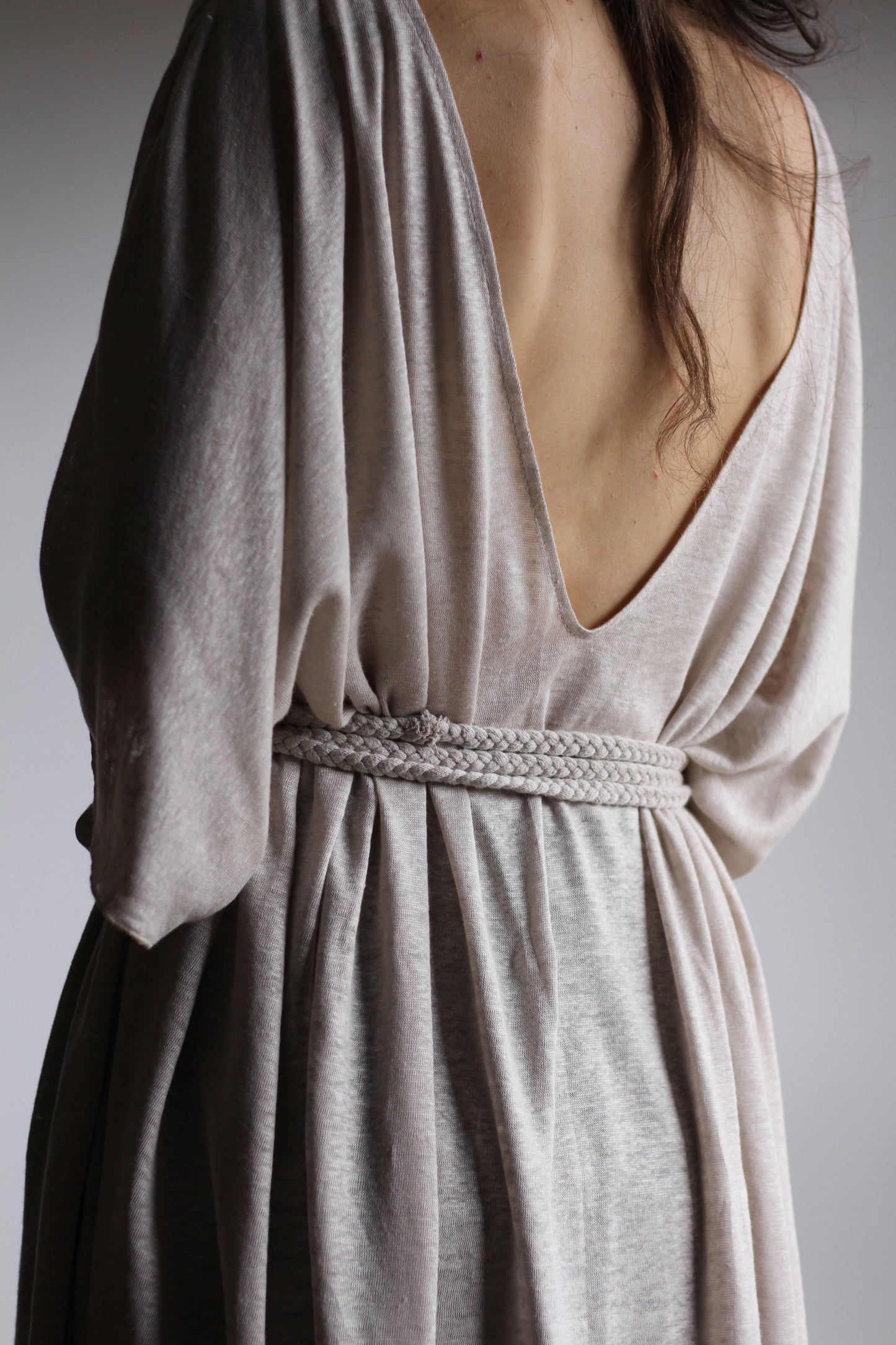 Long Kaftan Dress | White | One size