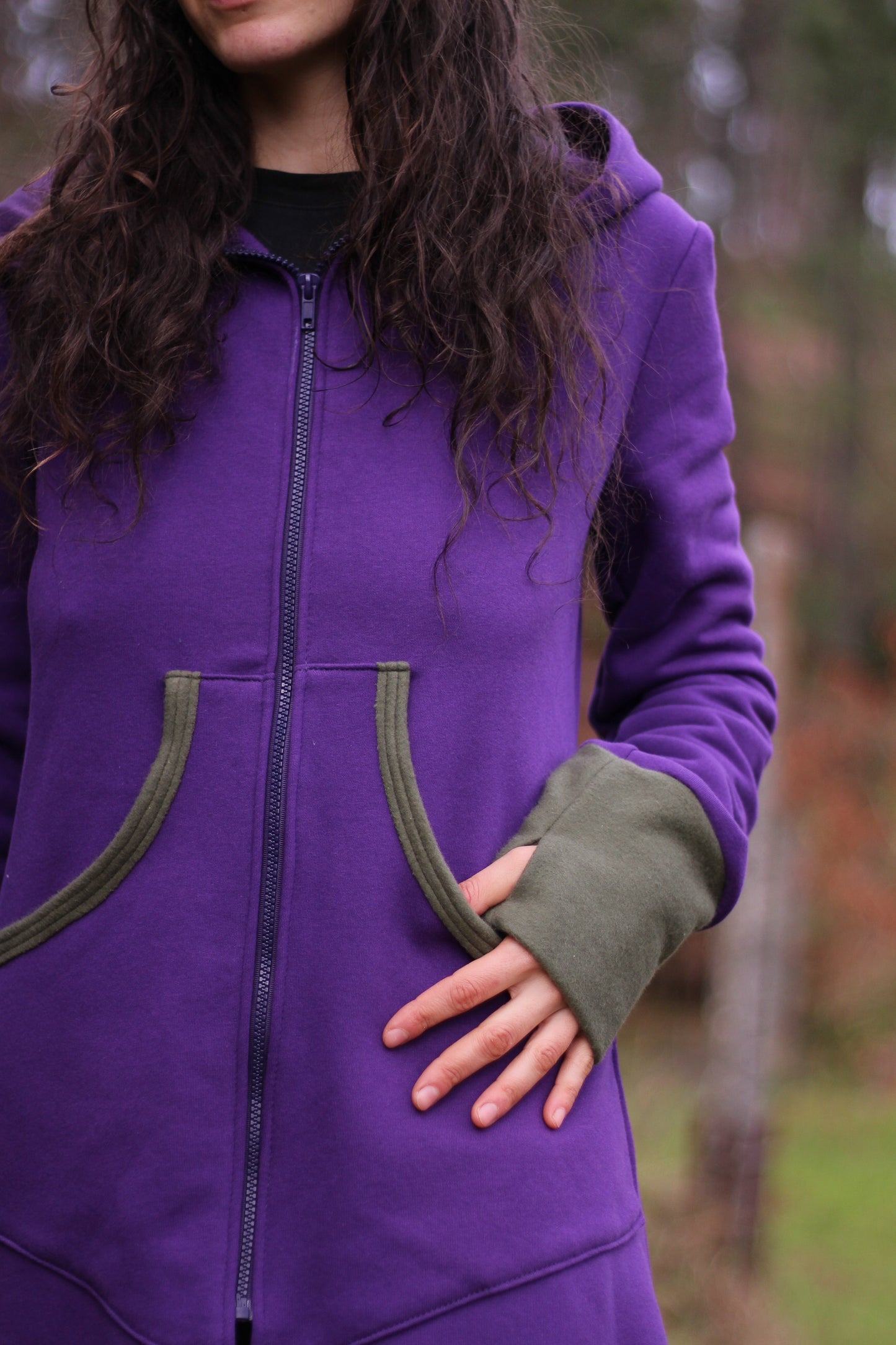 LAVENDER Coat | Purple & Green