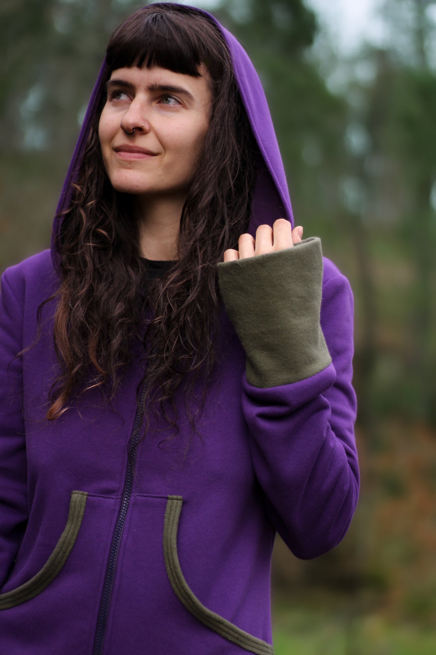 LAVENDER Coat | Purple & Green