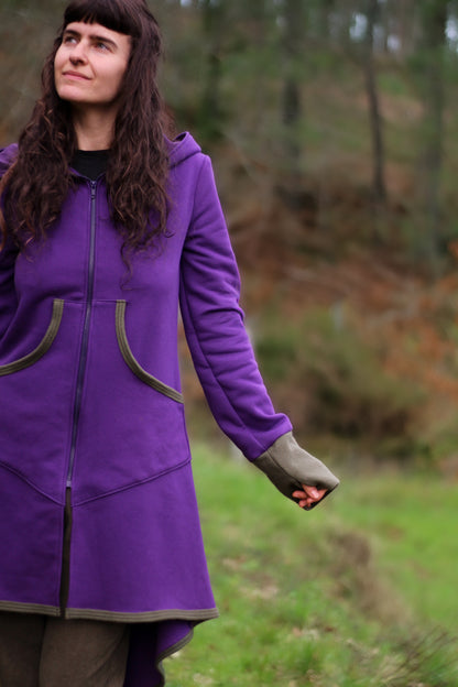 LAVENDER Coat | Purple & Green