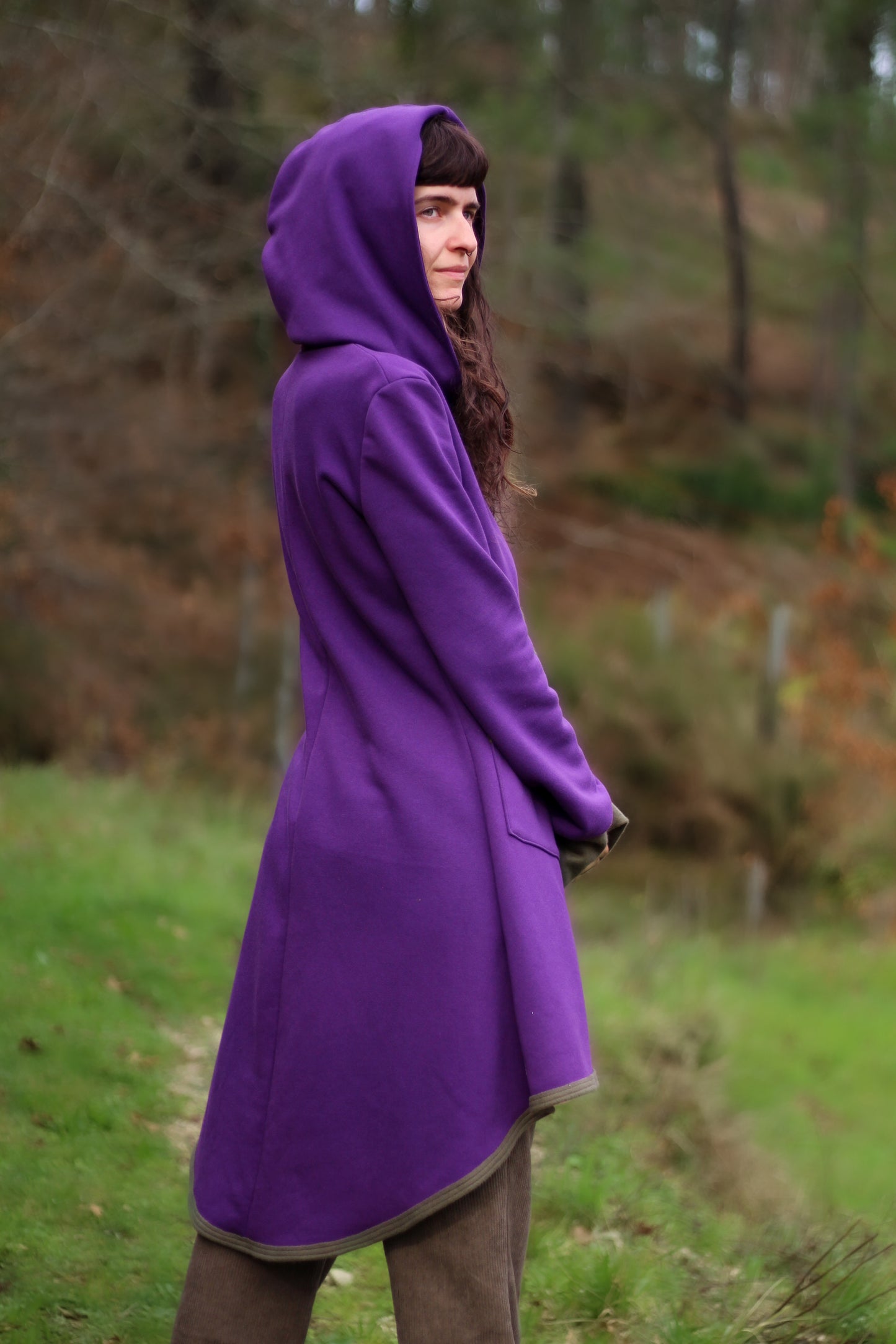 LAVENDER Coat | Purple & Green