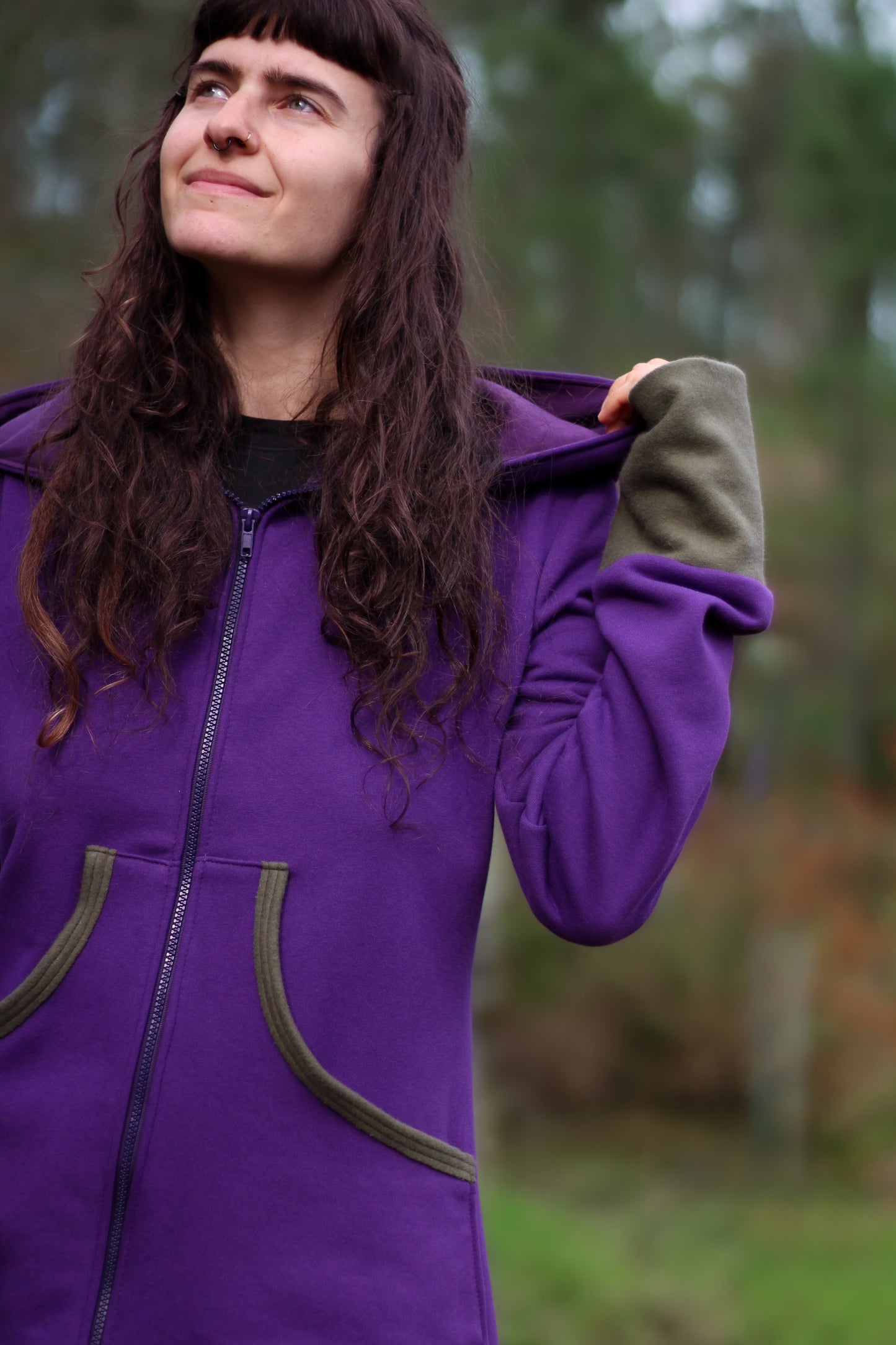 LAVENDER Coat | Purple & Green