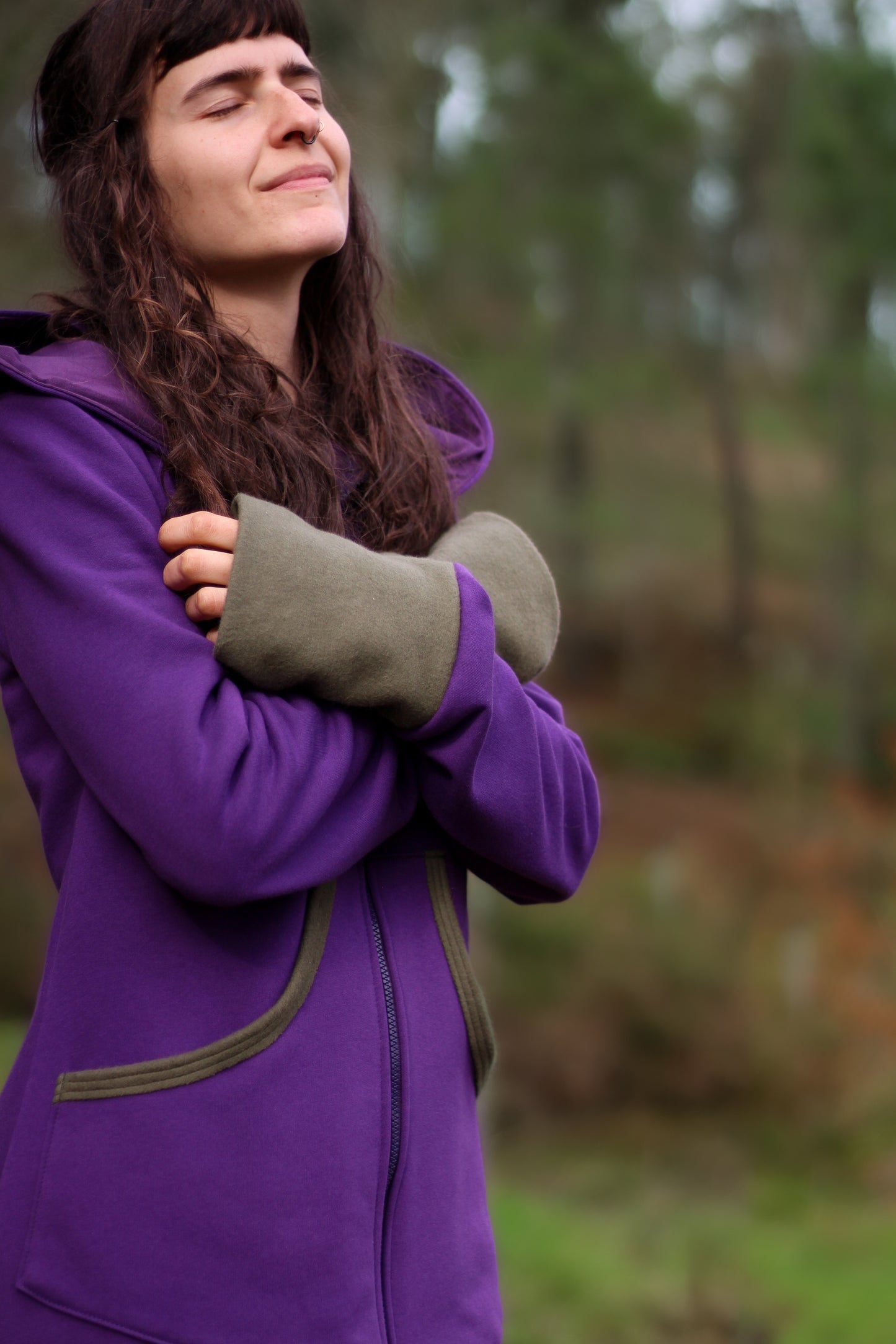 LAVENDER Coat | Purple & Green