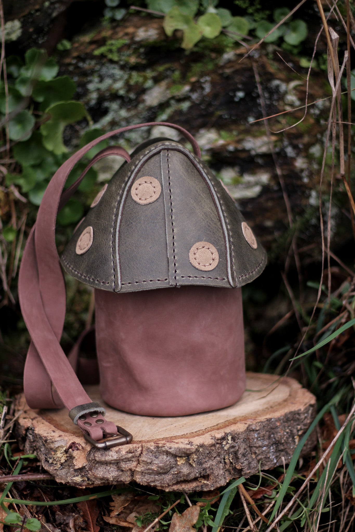 Mushie Bag | Brown & Green