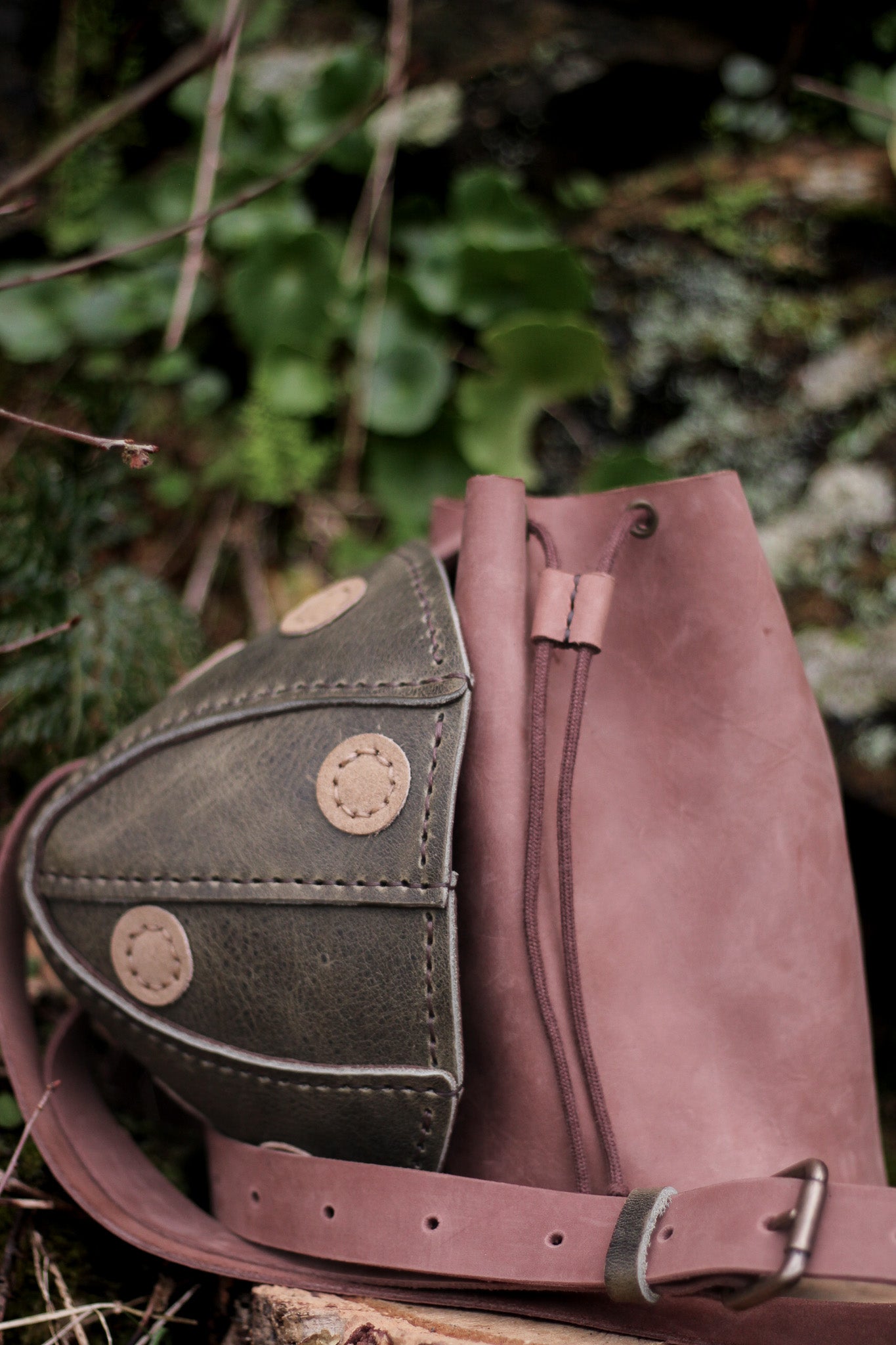 Mushie Bag | Brown & Green